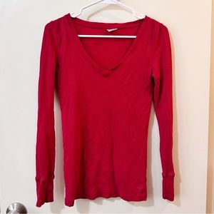 PINK long sleeves red